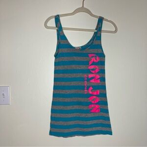 Vintage Ron Jon Surf Shop Cozumel striped tank top L